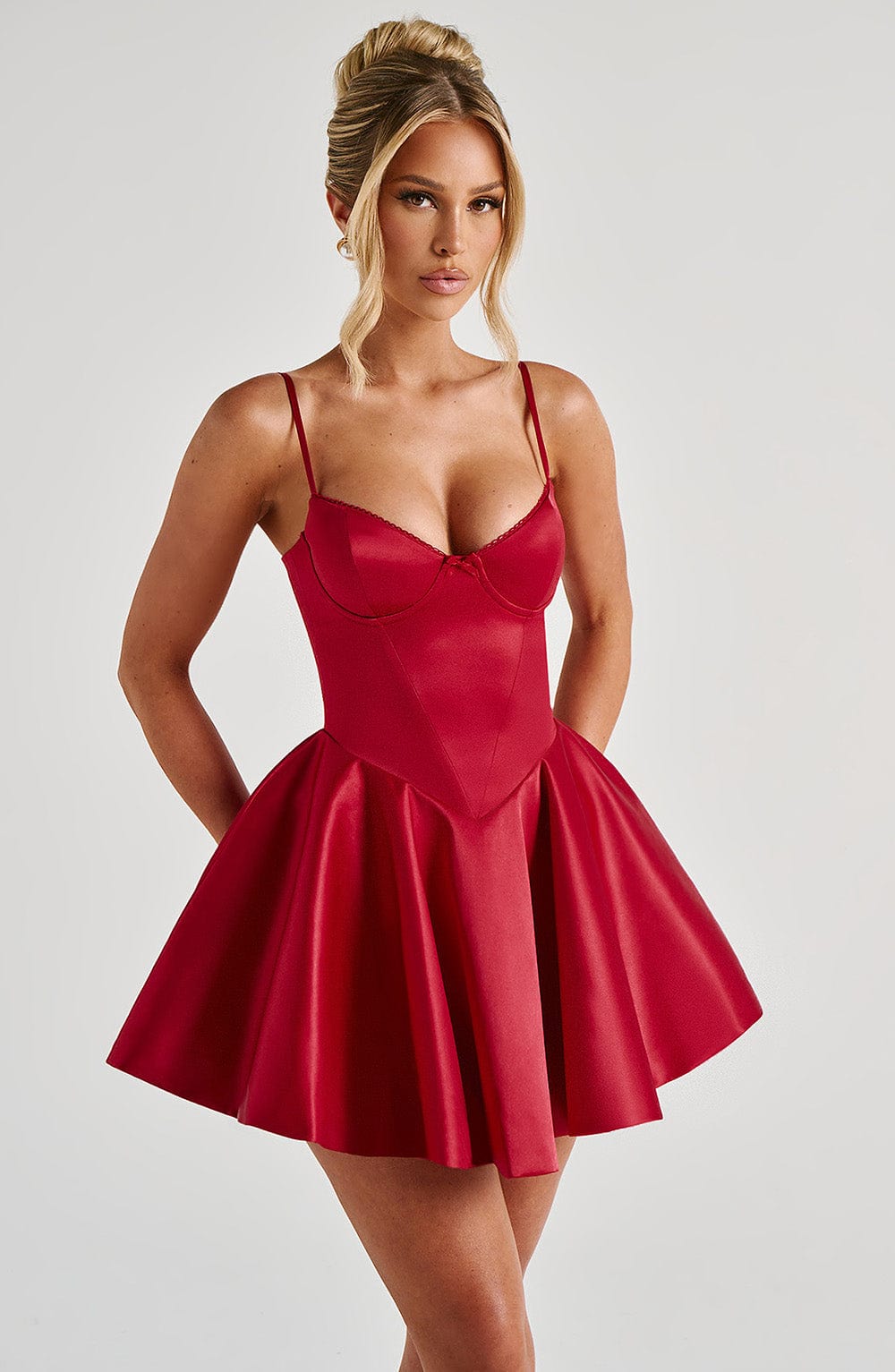 Poppy Mini Dress - Red - Napalia