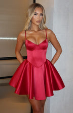 Poppy Mini Dress - Red - Napalia