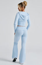 Portia Knit Hoodie - Baby Blue - Napalia