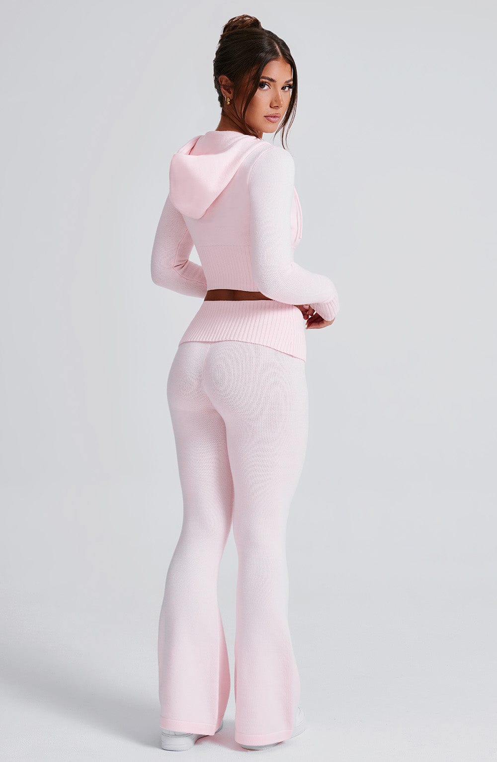 Portia Knit Hoodie - Pink - Napalia
