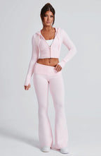 Portia Knit Hoodie - Pink - Napalia
