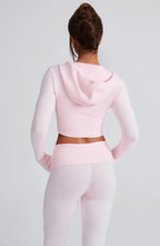 Portia Knit Hoodie - Pink - Napalia