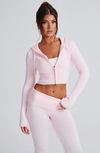 Portia Knit Hoodie - Pink - Napalia