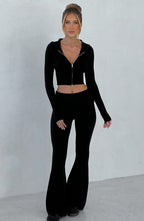 Portia Knit Pants - Black - Napalia