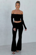 Portia Knit Pants - Black - Napalia
