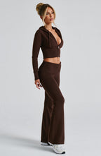 Portia Knit Pants - Chocolate - Napalia