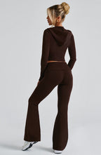 Portia Knit Pants - Chocolate - Napalia