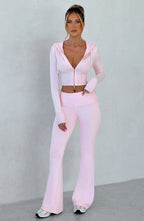 Portia Knit Pants - Pink - Napalia