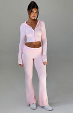 Portia Knit Pants - Pink - Napalia