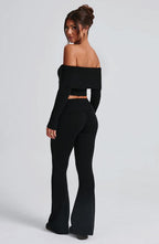 Portia Knit Top - Black - Napalia
