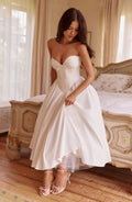 Prim Midi Dress - Ivory - Napalia