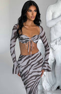 Priscilla Top - Zebra Print - Napalia