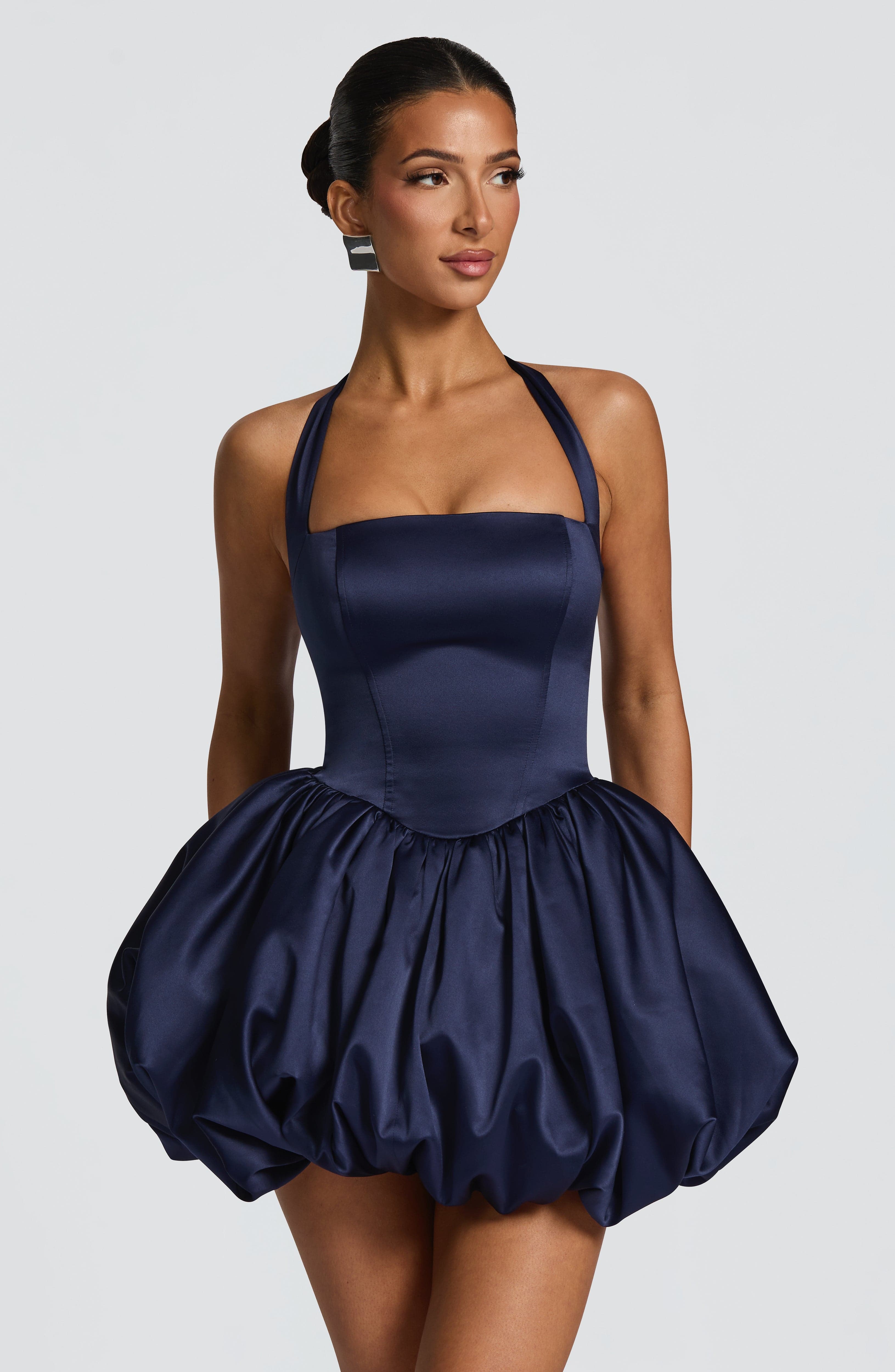 Prudence Mini Dress - Navy - Napalia