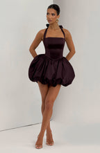 Prudence Mini Dress - Plum - Napalia