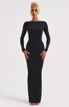 Rameesha Maxi Dress - Black - Napalia