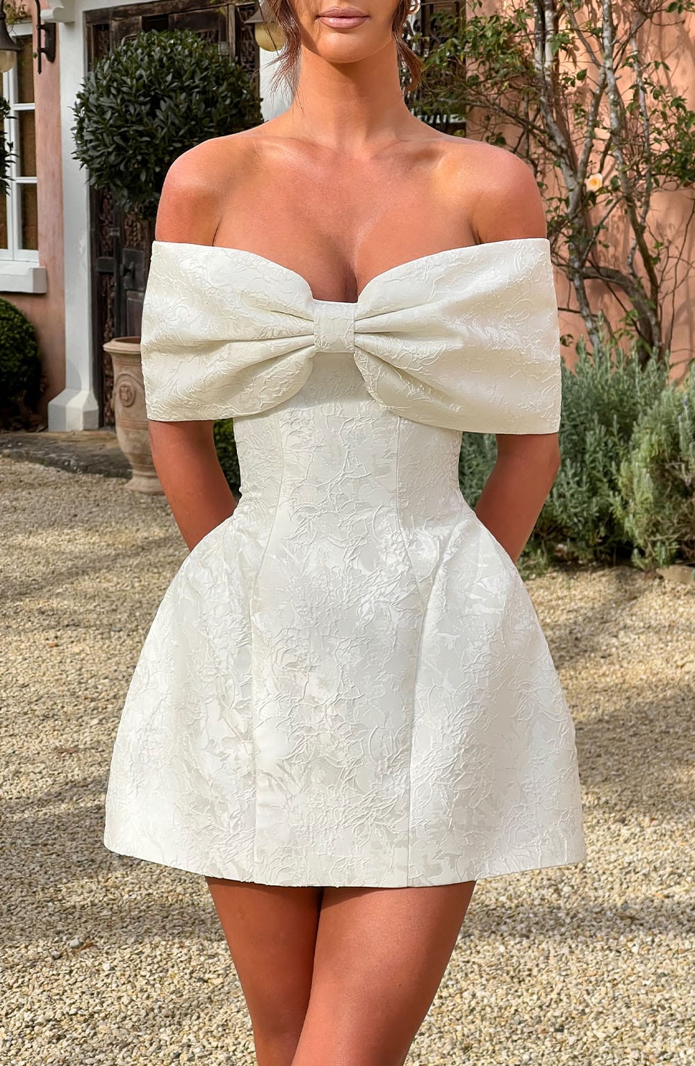 Raquel Mini Dress - Ivory - Napalia