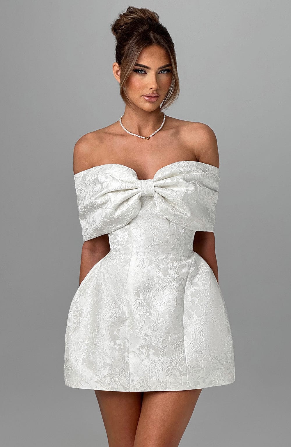 Raquel Mini Dress - Ivory - Napalia