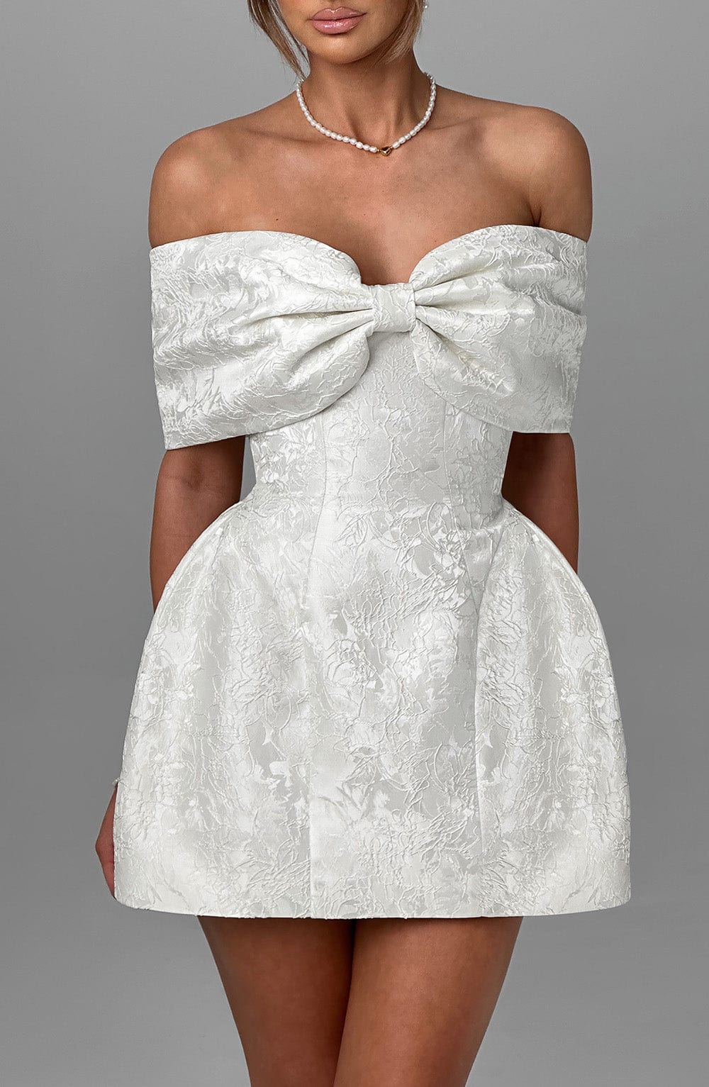 Raquel Mini Dress - Ivory - Napalia
