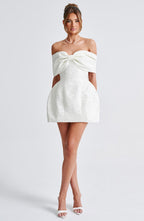 Raquel Mini Dress - Ivory - Napalia