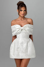 Raquel Mini Dress - Ivory - Napalia