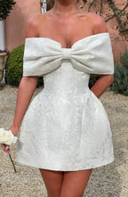 Raquel Mini Dress - Ivory - Napalia