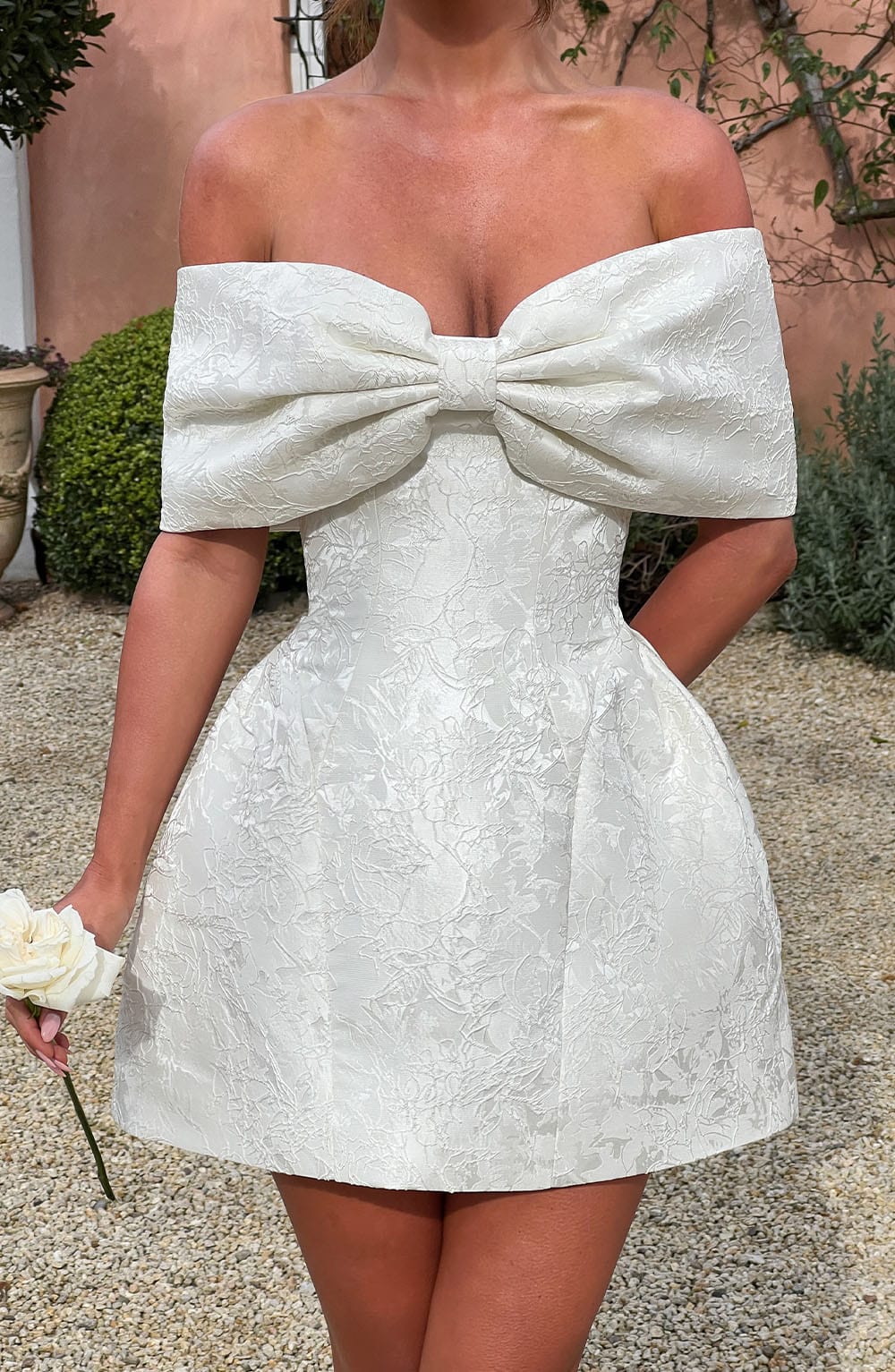 Raquel Mini Dress - Ivory - Napalia
