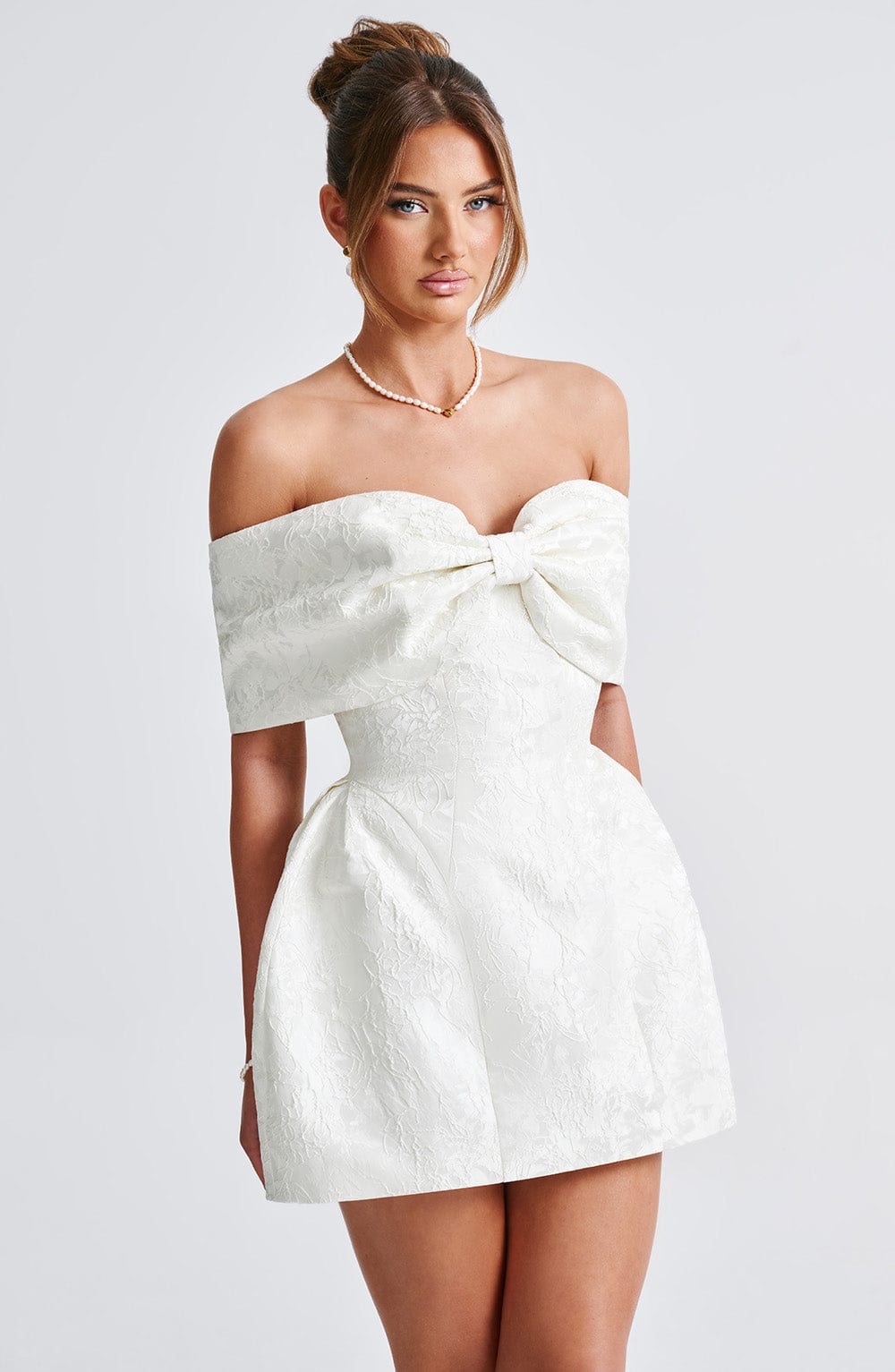 Raquel Mini Dress - Ivory - Napalia