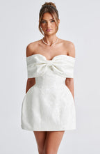 Raquel Mini Dress - Ivory - Napalia