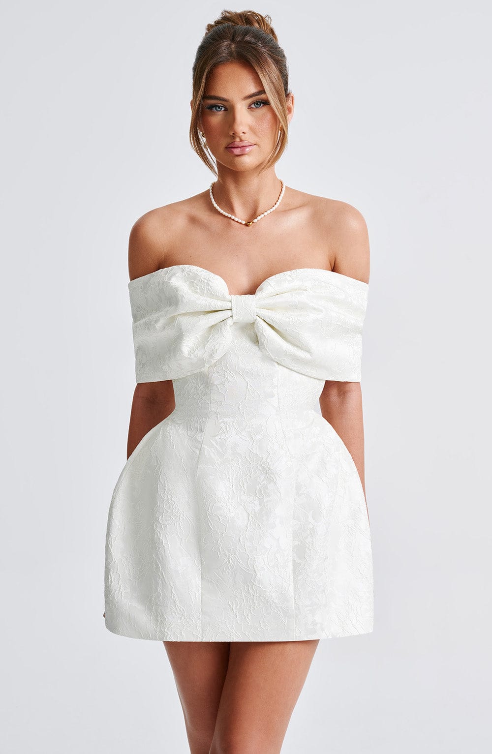 Raquel Mini Dress - Ivory - Napalia