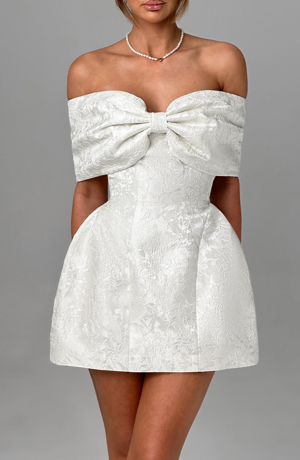 Raquel Mini Dress - Ivory - Napalia