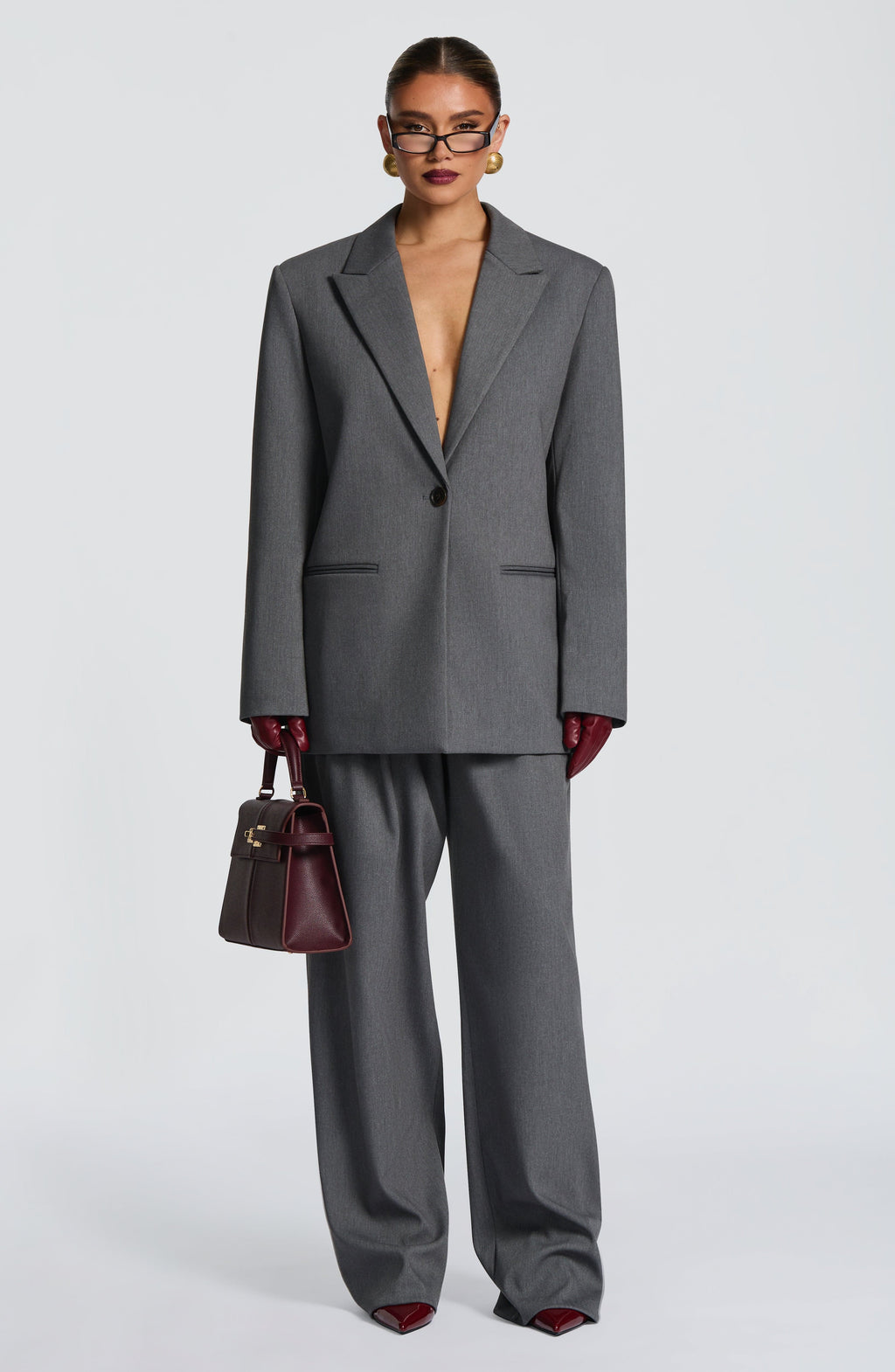 Reece Blazer - Grey Marl - Napalia