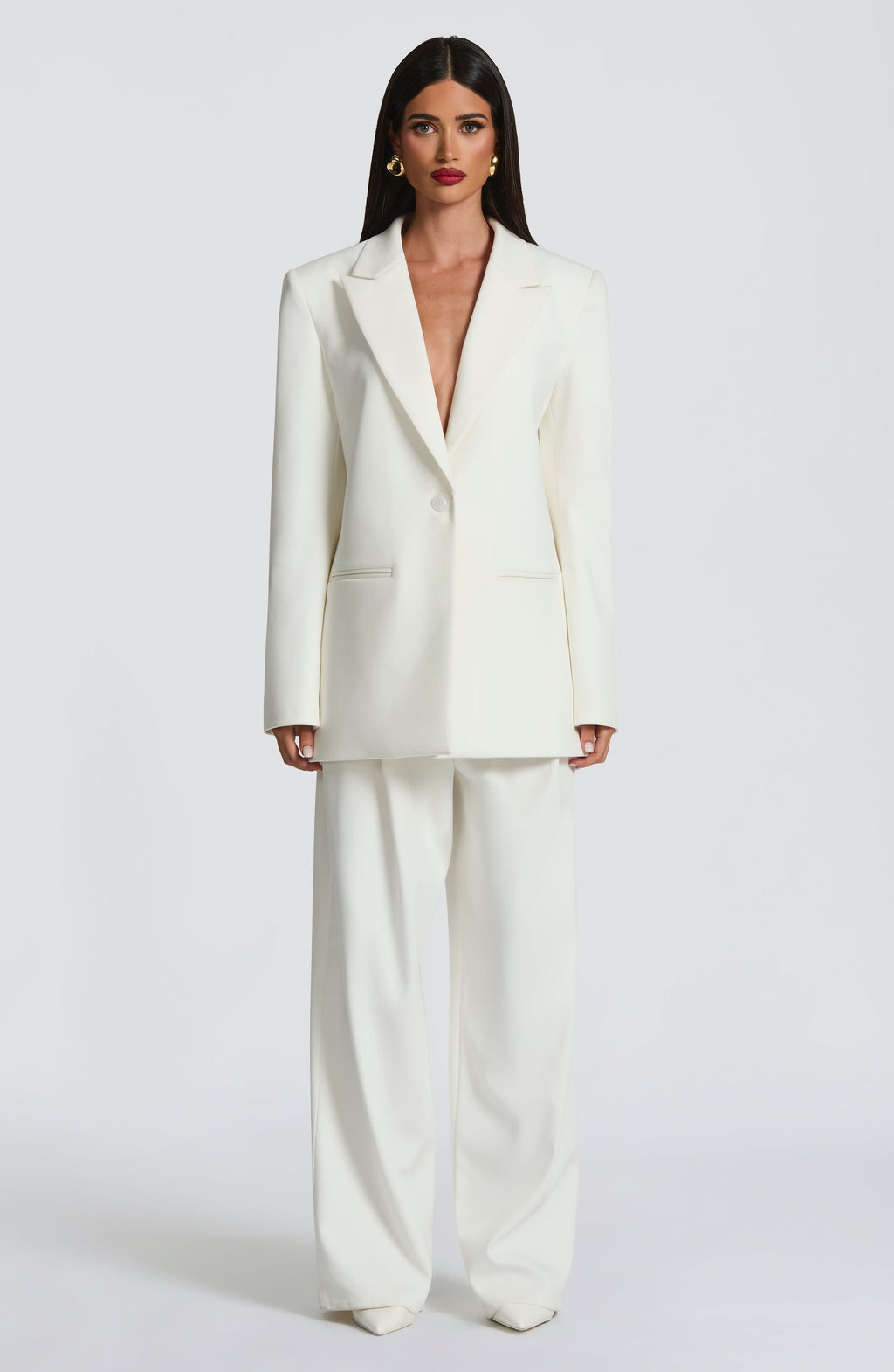 Reece Blazer - Ivory - Napalia