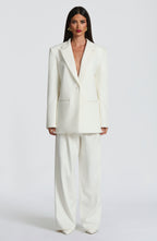 Reece Blazer - Ivory - Napalia