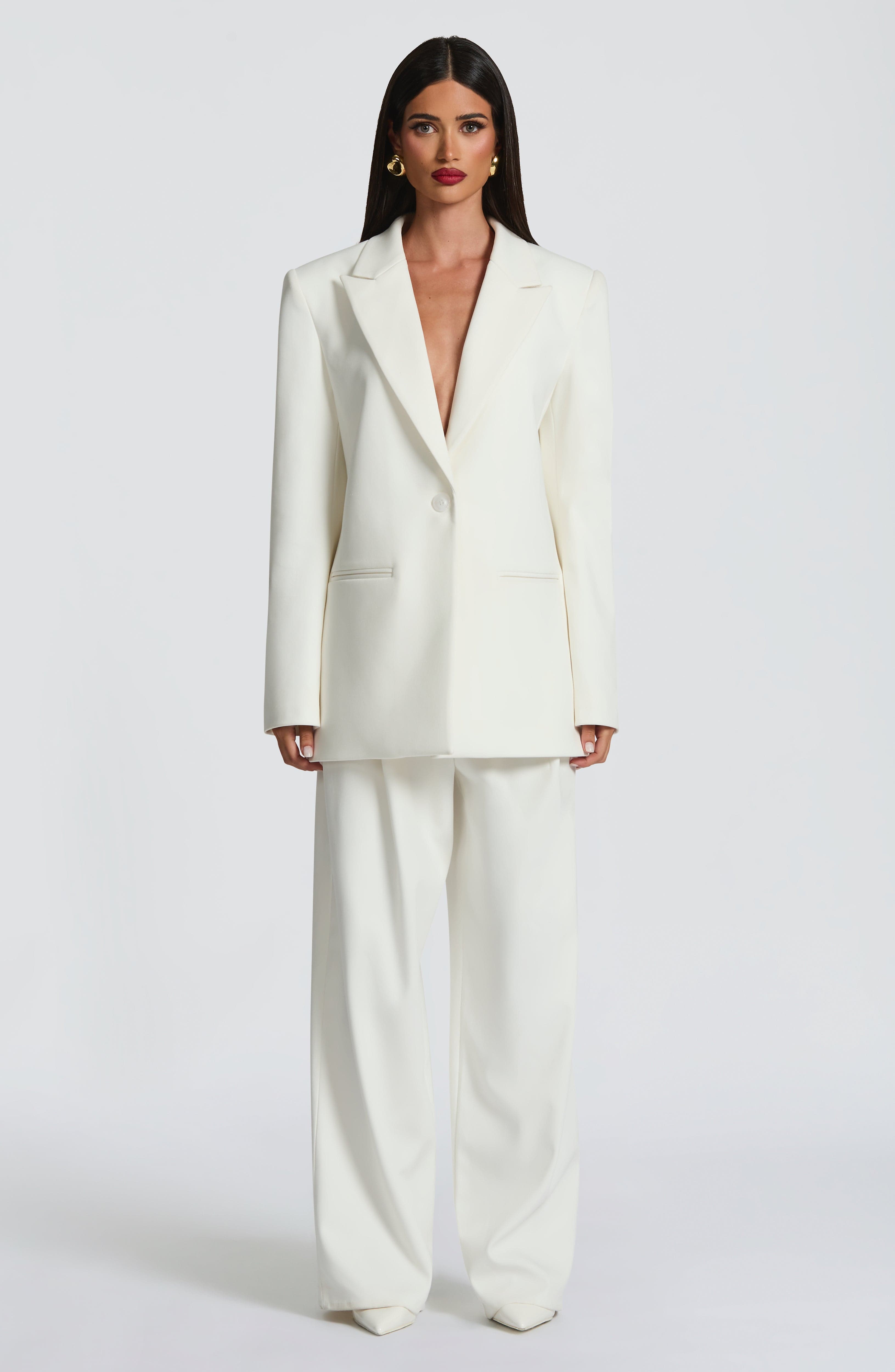 Reece Blazer - Ivory - Napalia