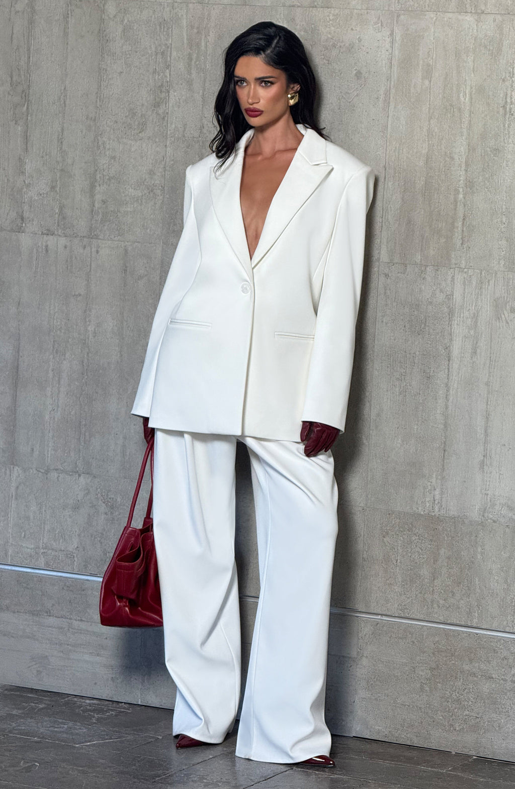 Reece Blazer - Ivory - Napalia
