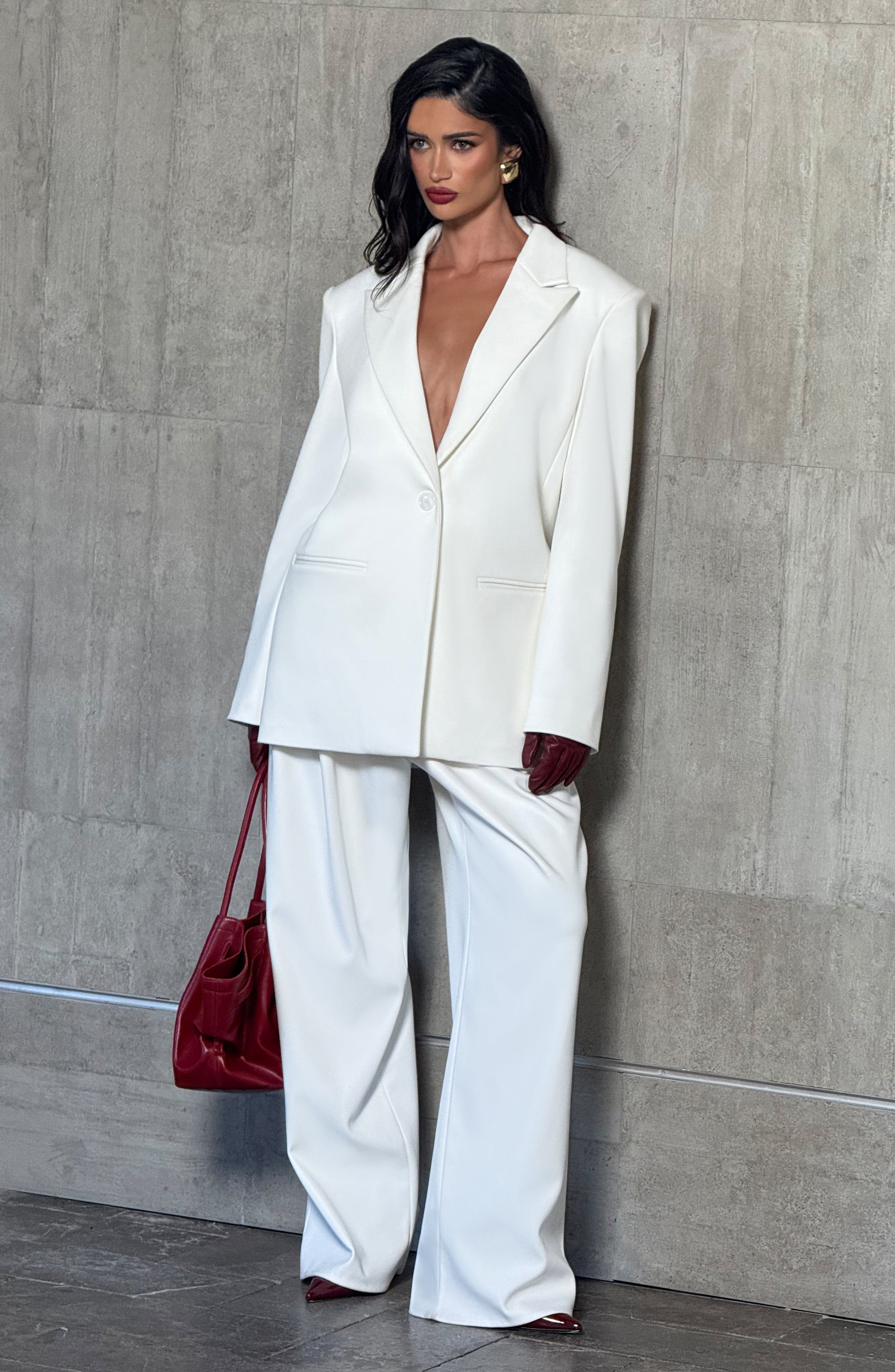 Reece Blazer - Ivory - Napalia