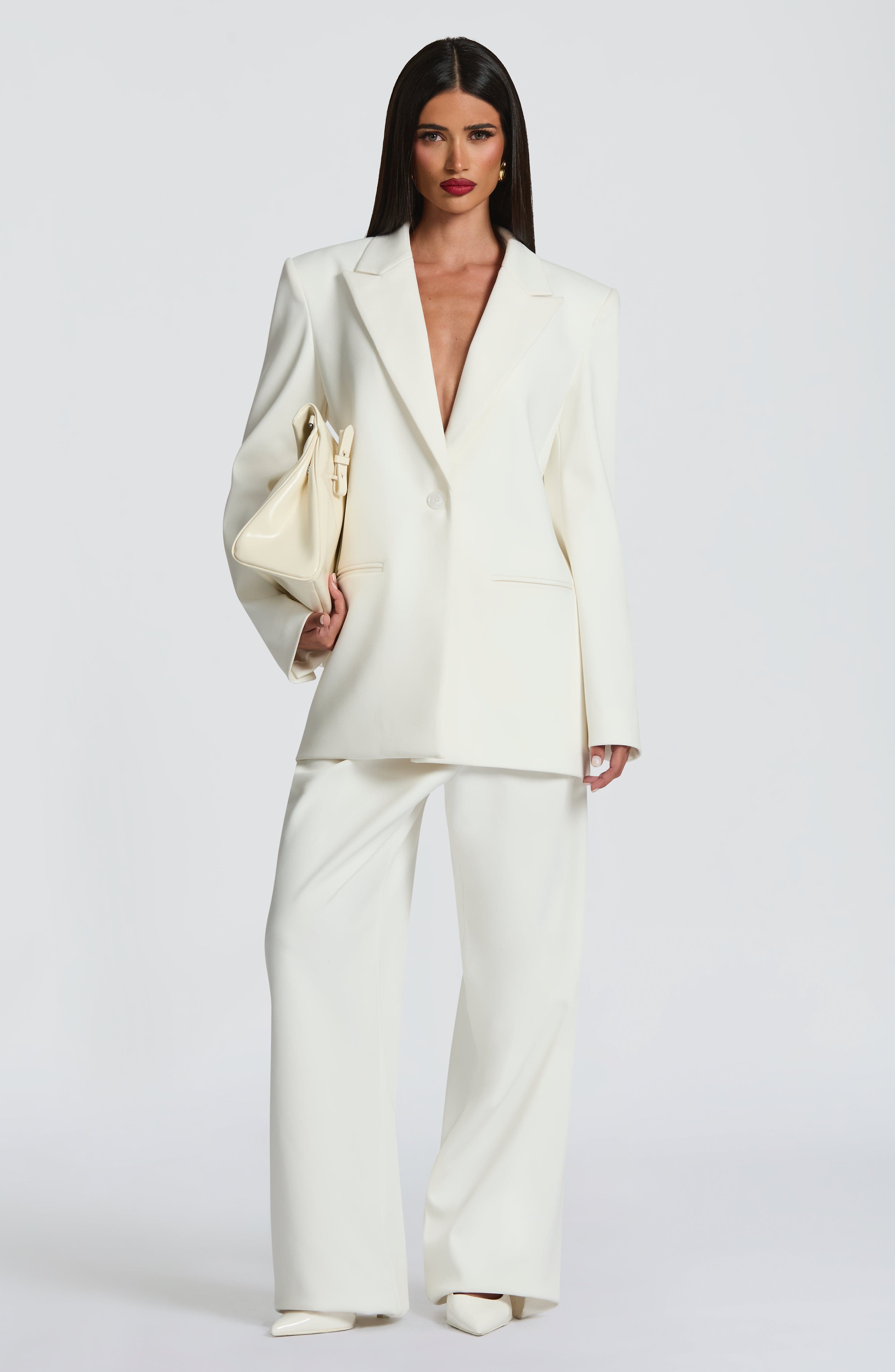 Reece Blazer - Ivory - Napalia