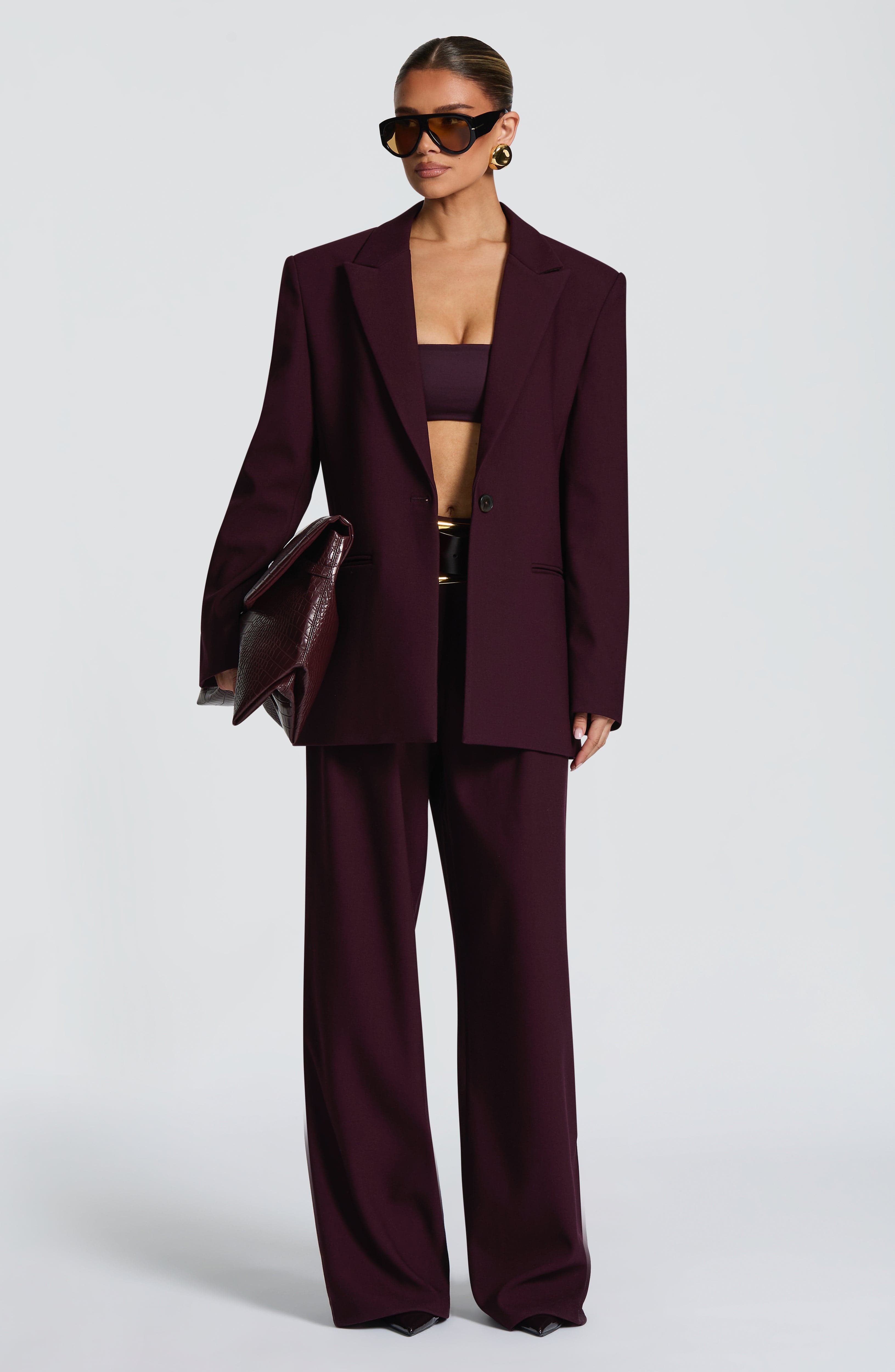 Reece Blazer - Plum - Napalia