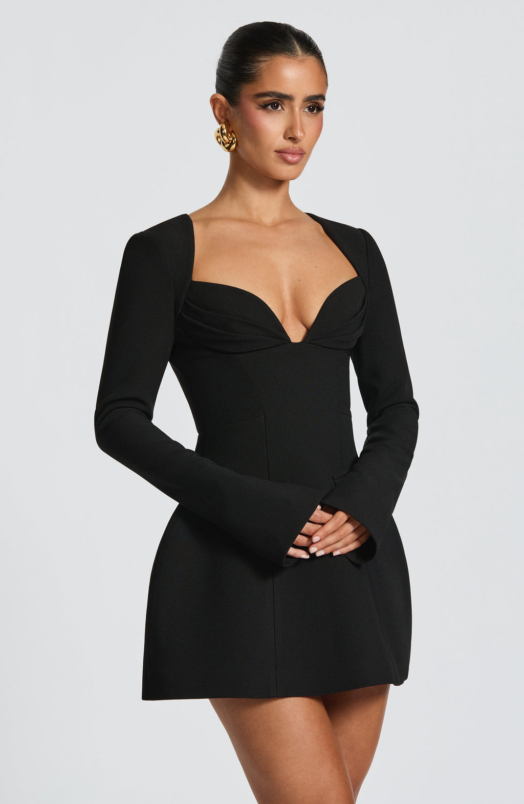 Regina Mini Dress - Black - Napalia