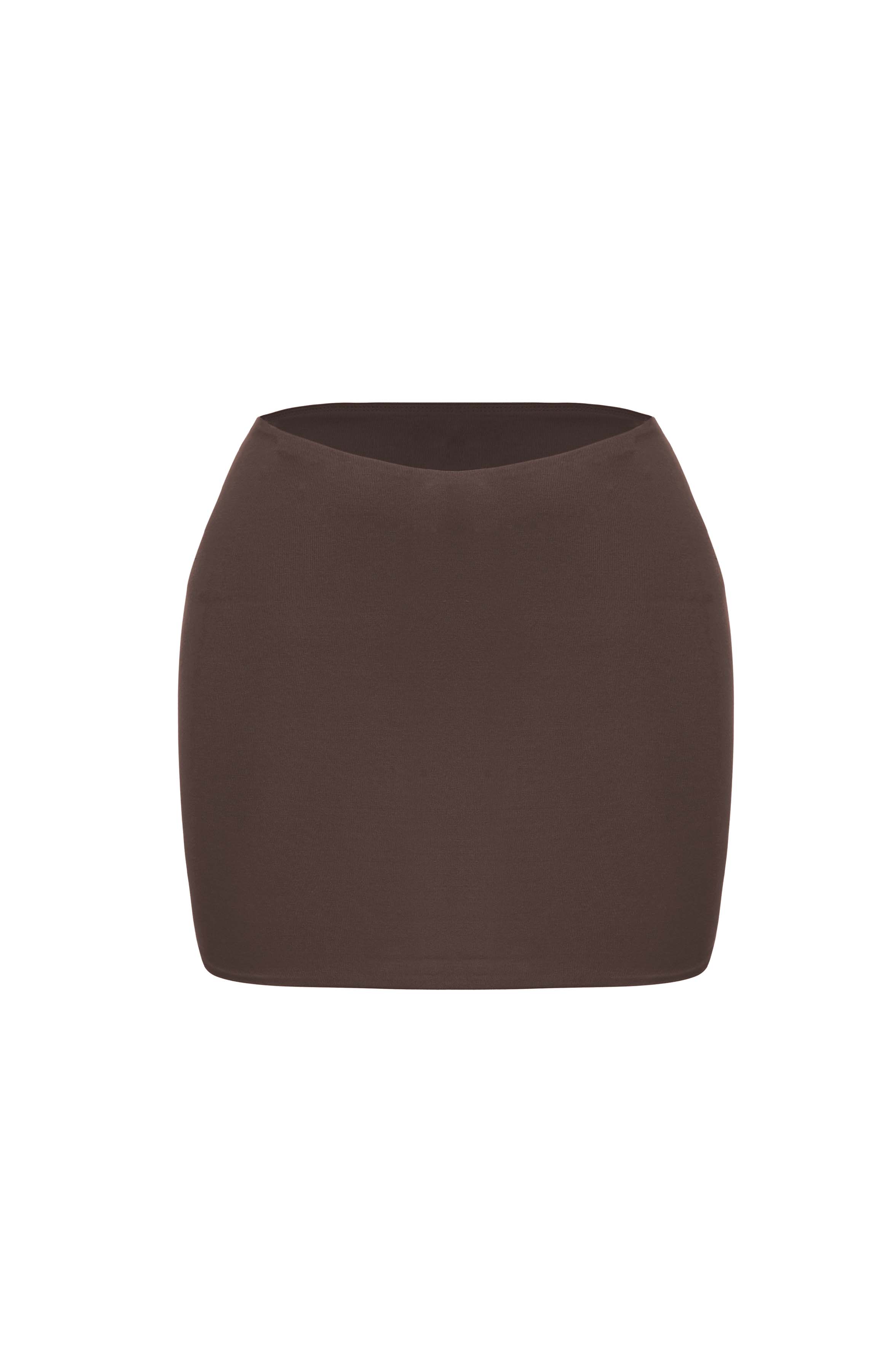 Rein Mini Skirt - Chocolate - Napalia