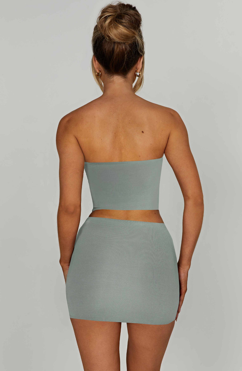 Rein Mini Skirt - Steel - Napalia