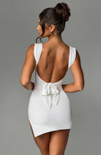 Ria Mini Dress - Ivory - Napalia