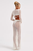 Riella Maxi Skirt - White - Napalia