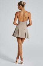 Rory Mini Dress - Taupe - Napalia