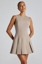 Rory Mini Dress - Taupe - Napalia