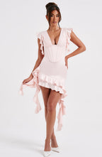 Rosalie Mini Dress - Blush - Napalia