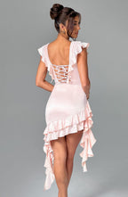 Rosalie Mini Dress - Blush - Napalia