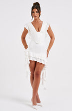 Rosalie Mini Dress - Ivory - Napalia