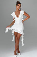 Rosalie Mini Dress - Ivory - Napalia