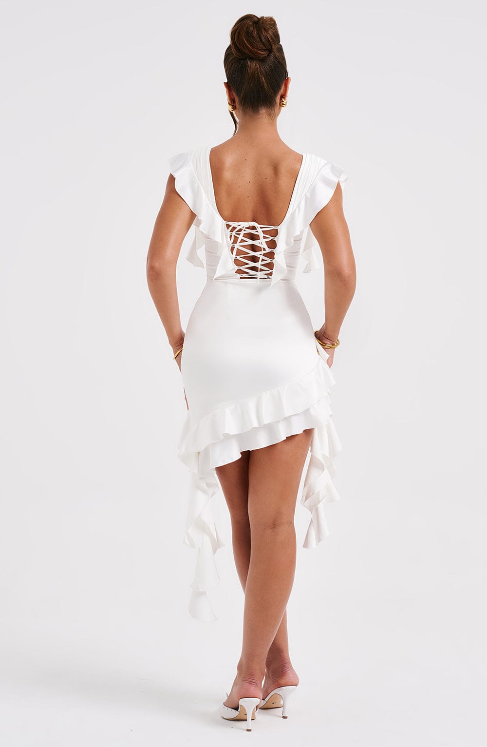 Rosalie Mini Dress - Ivory - Napalia